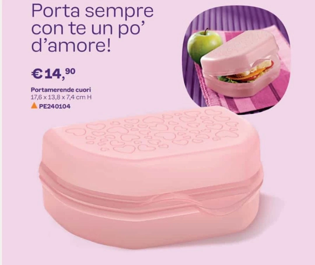Zeller - Lunch Box Portapranzo In Plastica Rosa – Capacità Media Con Chiusura Sicura – Lavabile In Lavastoviglie - 5