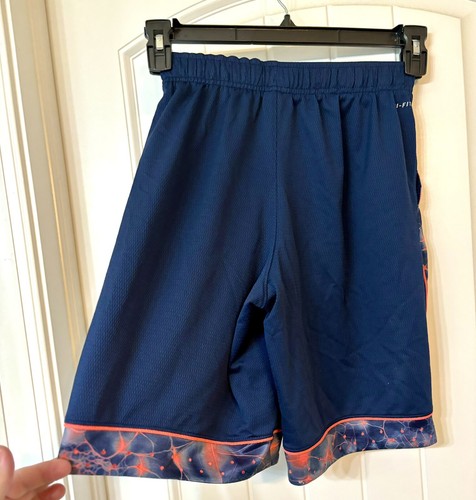 NIKE DRI-FIT SHORTS, YOUTH SIZE Medium Dark blue DRAW STRING - Picture 3 of 12