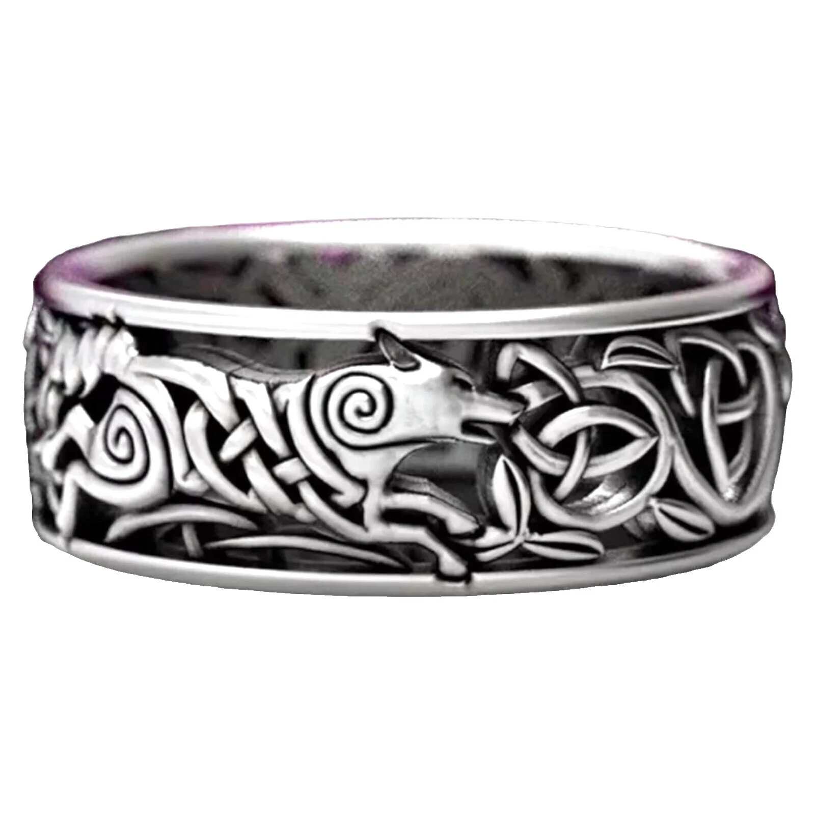 Signos y símbolos Chapado En Plata Anillos de Moda