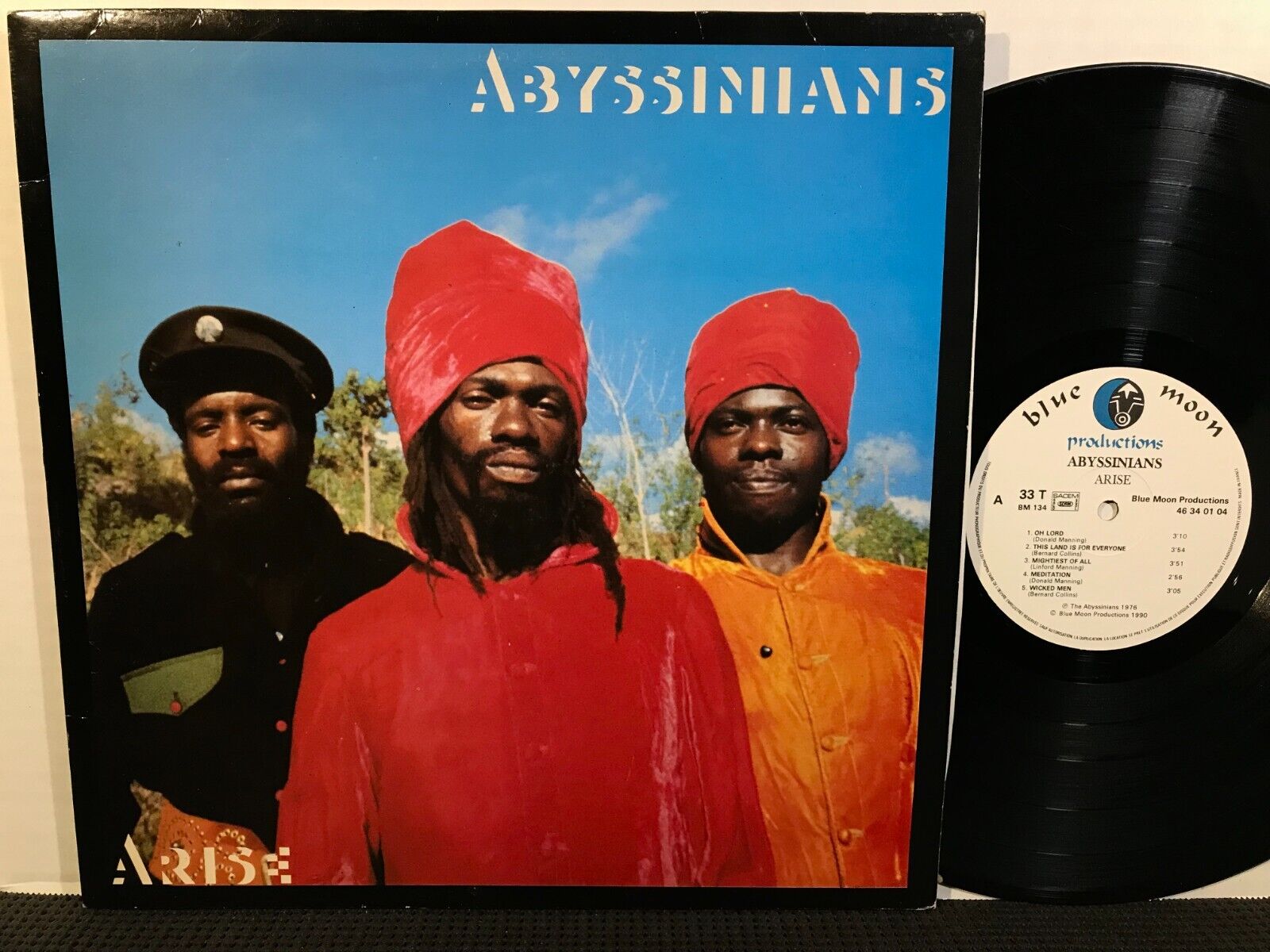 ABYSSINIANS Arise LP BLUE MOON PRODUCTIONS Roots Reggae 1990 France