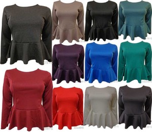 fitted peplum tops