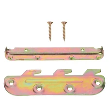  4 Sets Wooden Bed Frame Connectors Brackets for Headboard Hardware Attachment