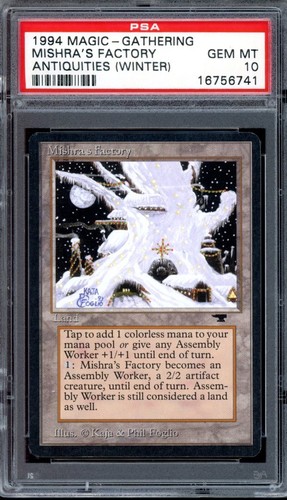 GEM MINT PSA 10 Antiquities Mishra's Factory {WINTER} ~ ULTRA RARE MTG/Magic!!!