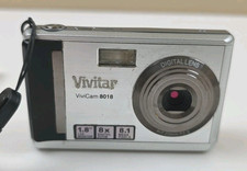 Vivitar ViviCam 8018 8.1MP Digital Camera Silver FOR PARTS OR REPAIR