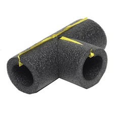 Tee Pipe Insulation, Polyethylene Foam, Gray, For 3/4 In. Copper Pipe - 5TEE78H