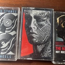 Hot Rocks, Steel Wheels  Tattoo You by The Rolling Stones - 3 Cassette Tape Lot