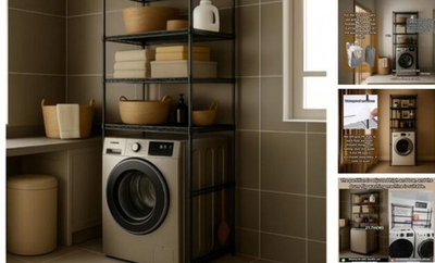 #ad #ad Washer Dryer and Black 33.5 inches W x 21.7 inches L x 71 inches H $165.57