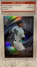 2019 Bowman Platinum - Aaron Judge #PP-19 - EMC Gem Mint 10 - Yankees OF