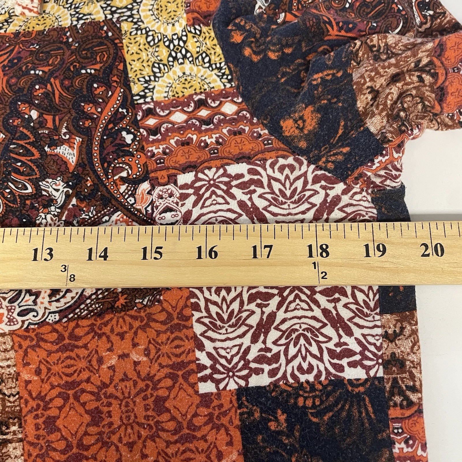 Cathy Top Womens Large Patchwork Boho Cottage Hip… - image 6