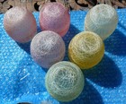 Lot of 6 Vintage MCM Roly Poly Spaghetti Sring Glasses — photo 3