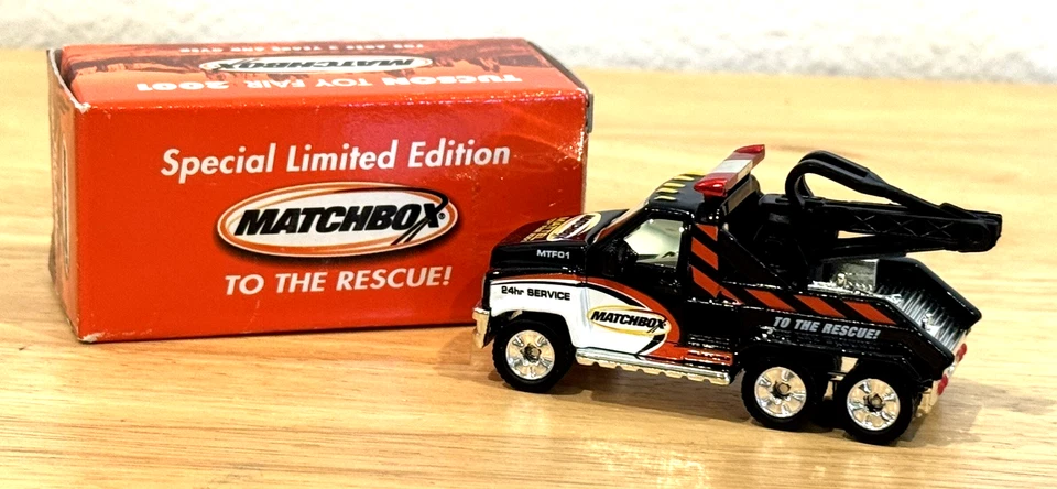 老式全新火柴盒 2001 年图森玩具展特别限量版破坏卡车 — 第 2/4 张图片