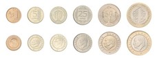 Turkey 1 Kurus - 1 Lira 6 Pieces Set, 2014-2022, KM #1239-1244, Mint X 10 PCS