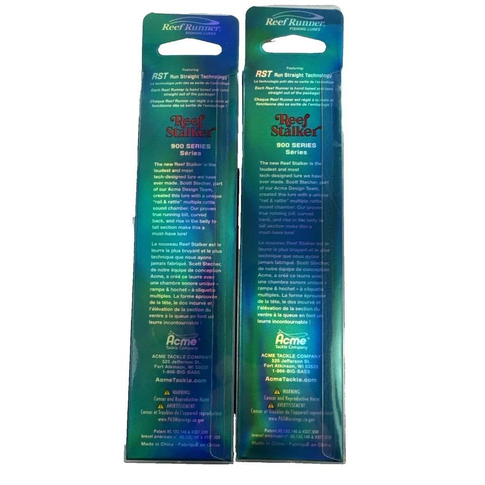 2 señuelos de pesca Reef Runner serie 900 Reef Stalker Crankbait Walleye Northern Foto 4 de 4