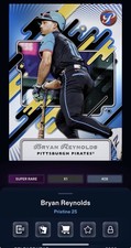 DIGITAL TOPPS BUNT 26 Bryan Reynolds PRISTINE 25 SUPER RARE BLUE Read