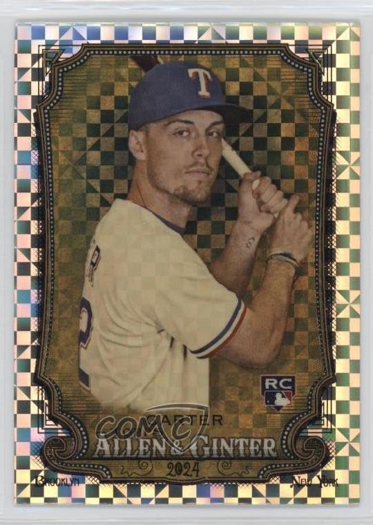 2024 Topps Allen & Ginter Chrome X-Fractor Evan Carter #96 Rookie RC uk2