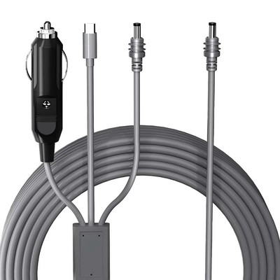 3-in-1-Kabel für  Mini, USB-C-auf-DC-Stromkabel, 12-V-24-V-DC-Autos3690