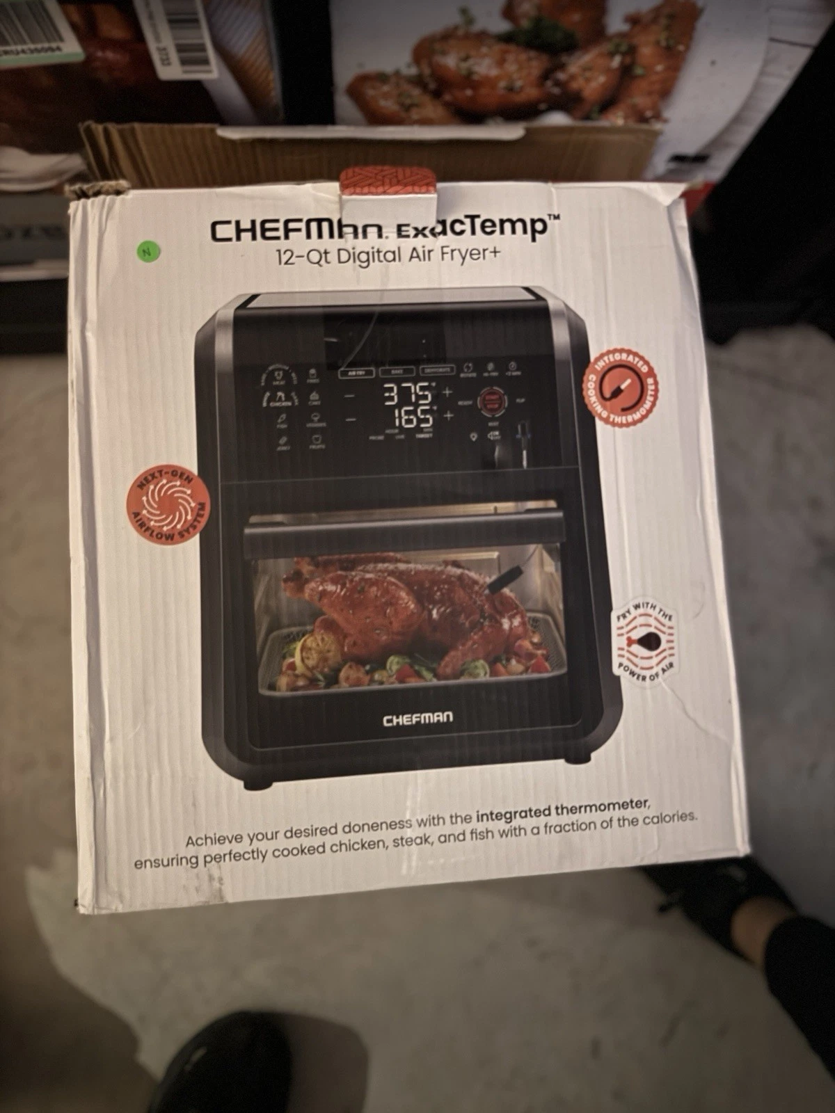Chefman 12 Qt. Air Fryer 5 Functions w/ Integrated Smart Thermometer, 28 Presets
Opens in a new wind