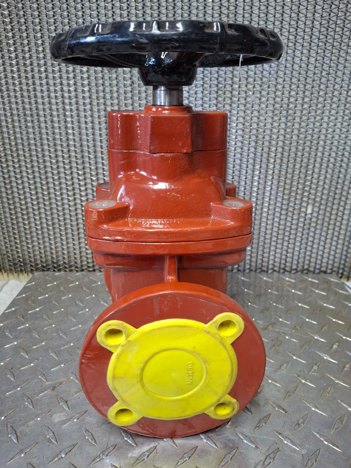 Smith Cooper #17115FW Fire Main Gate Valve 2" Flange 6" Iron Body Orange