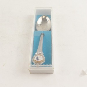 Pocatello Idaho Souvenir Collectible Spoon Indian Head Handle State Outline