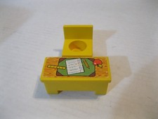 Fisher Price Little People 1971 School Yellow Teacher Desk Chair 923