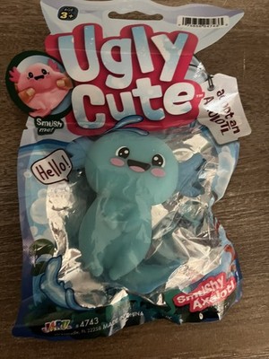 Smush Me Ugly Cute Adopt an Axolotl Tactile Squeeze Toy Blue