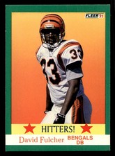 1991 Fleer - David Fulcher Football card Cincinnati Bengals Raw Trading Card