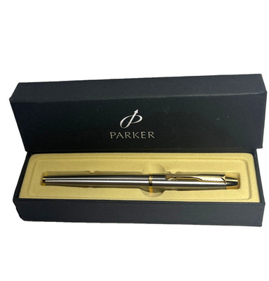 PARKER 5th IM GT Fine Aqueous With Giftbox Silver With Gold Accents And Tip