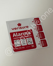 Nuevo Pegatinas Alarma Verisure Original Disuasorio Seguridad Hogar Negocio Casa