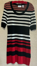 ALLISON BRITTNEY woman's striped sweater dress szM