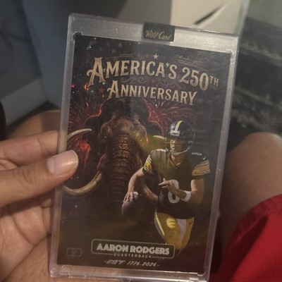 2026 Wild Card America 250 AARON RODGERS 1/1 Mammoth Oversized Card 