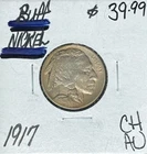 1917 BUFFALO NICKEL ~ CH/AU ~NICE COIN~