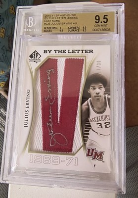 Julius Erving SP Authentic by the letter autograph Beckett 9.5 Auto 10.   /30