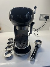 Smeg ECF02BLUK Black Espresso Coffee Machine