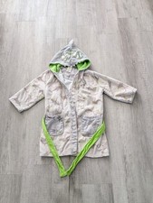 Saint Eve Hooded Shark Terrycloth Robe Gray/ Green Size M 7/8