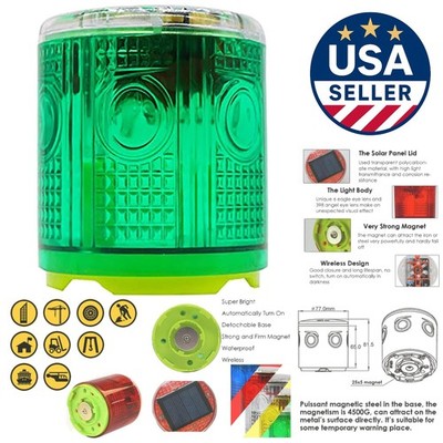 Eco-Friendly 360° Solar Strobe Light - Perfect for Traffic and Construction