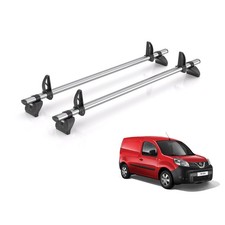 Nissan NV250 Roof Rack For 2020-2021 Vans 2x Bars + Loadstops Rhino Fleet