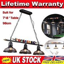 3 Shades Snooker Pool Table Lights Billiard Pendant Lamp Hanging Bar Chandelier