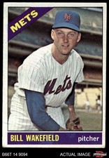 1966 Topps #443 Bill Wakefield Mets 3 - VG