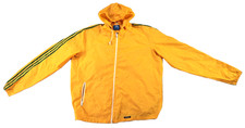 Vintage 70s 80s ADIDAS XL Yellow Green 3 Stripe Oregon Brazil Windbreaker Jacket
