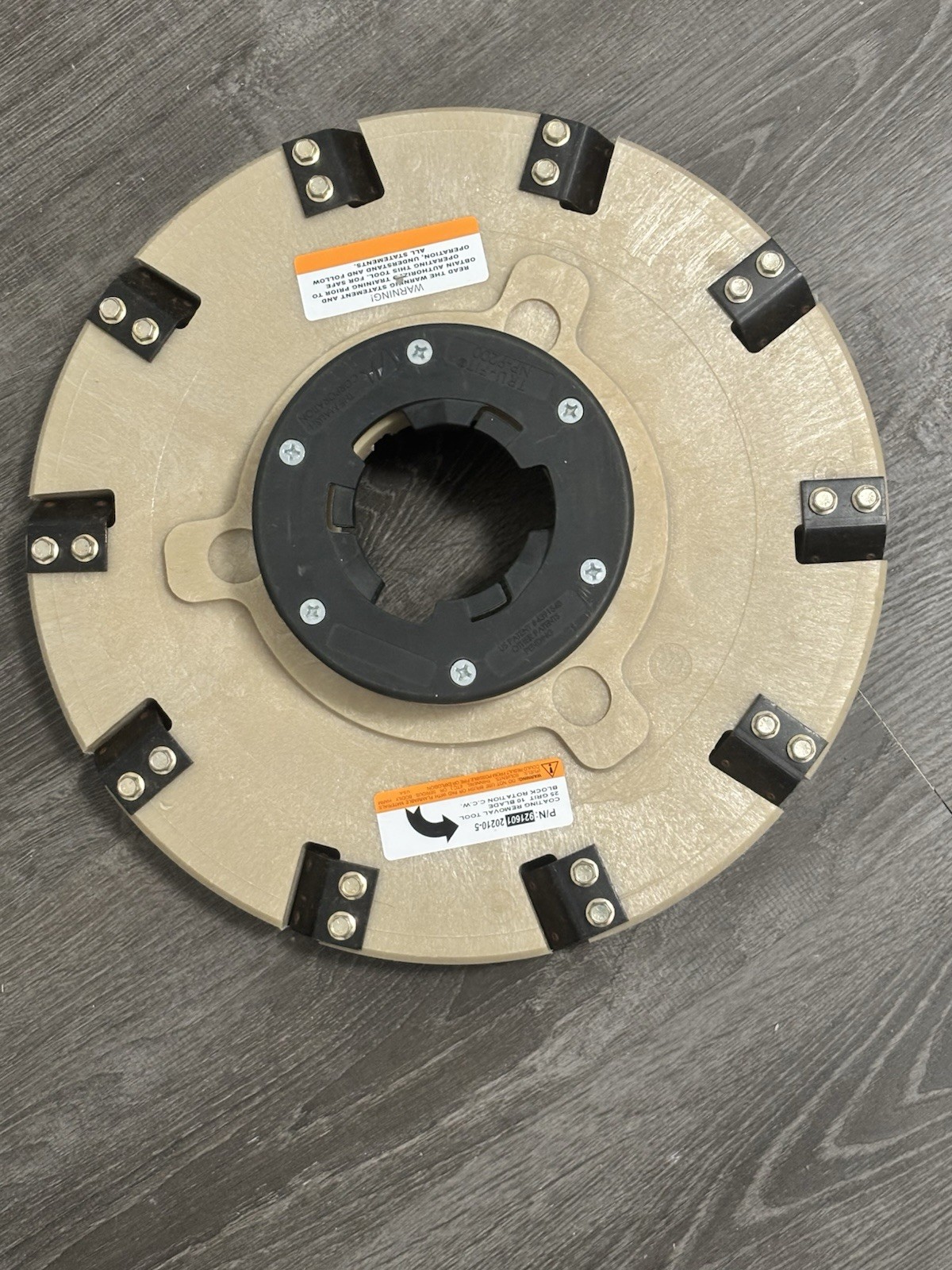 DIAMABRUSH 16" 921601 HARDWOOD TOOL 10 GRIT BLADES w/NP-9200 PLATE