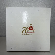 RARE MONTECRISTO 70TH ANIVERSARIO 1935-2005 CIGAR ASHTRAY 10" HAND CRAFTED NIB