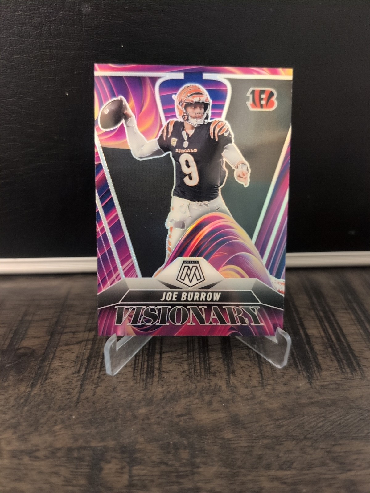 2025 Mosaic Joe Burrow Visionary SSP Case Hit #5