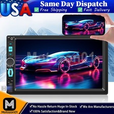 7" Touch Screen Double 2Din Car Stereo Bluetooth Radio Apple/Android Carplay MP5