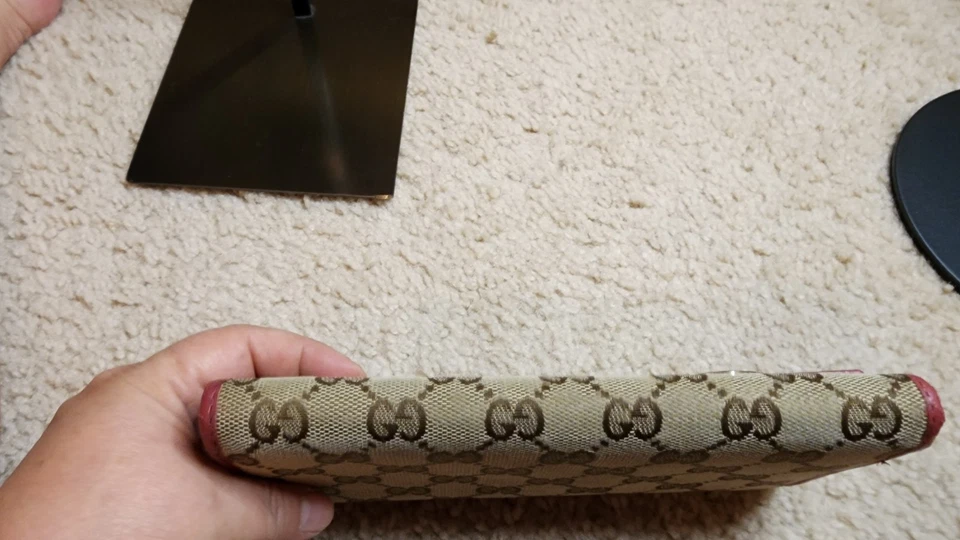 Gucci GG Monogram Canvas Lovely Heart Long Wallet On Chain - Image 3 of 4