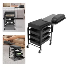 Spa Portable Cart Beauty Salon Nail Cart Rolling Storage Tool Cart w/ Drawers