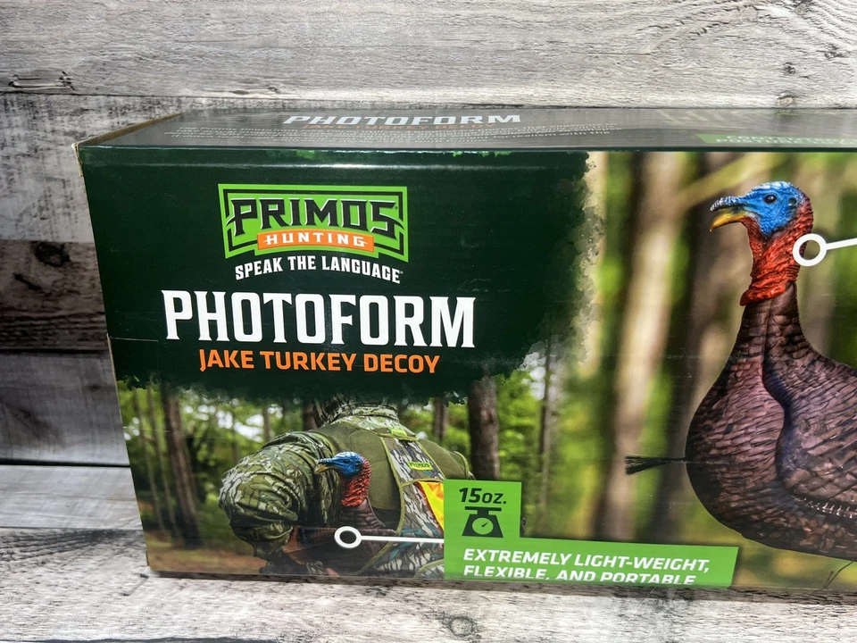 Señuelo de pavo "Jake" Primos® Photoform #69069 espuma 3D flexible ligera ¡Nuevo! Foto 4 de 4