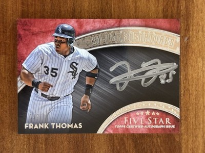 2017 Topps Five Star Frank Thomas Auto 1/1 Silver Signatures Autograph White Sox