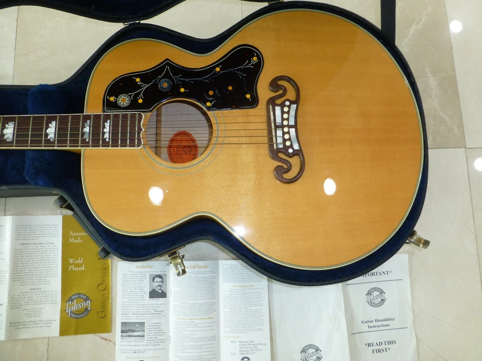 Gibson Custom Shop SJ-200 AAAAA Maple Acoustic Guitar Y2K Made In USA - Image 4 of 4
