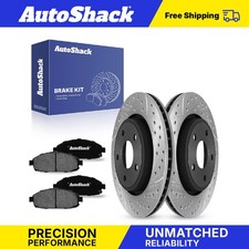 Front Drilled Slotted Brake Rotors Ceramic Pads for Jeep Grand Cherokee V6