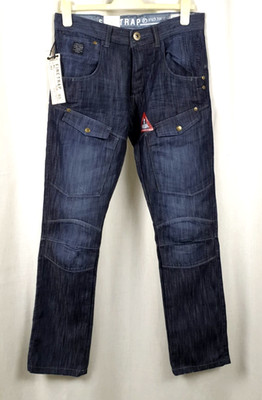 Firetrap F93 7802 Blue Straight Fit Button up Jeans W30 L32 CR058 LL 11